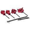 RC Portal Axle Kit, Fit RC Rear Part Portal Axle W/Steering Link Shaft Axles for Axial SCX10 II 90046 90047 Car Po(Red) Ar60 Rc view 1