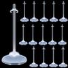 BieFuDan 20Pcs Doll Stands Display Holders, Transparent Plastic Mini Doll Display Stand Support for 11 to 13 Inch Dolls, Action Figure Stand Toy Dolls Accessories view 1