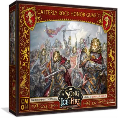 A Song of Ice and Fire Tabletop Miniatures Game Casterly Rock Honor Guards Unit Box - Elite Protectors for Epic Battles! Strategy Game, Ages 14+, 2+ Players, 45-60 Minute Playtime, Made by CMON