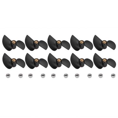 Plplaaoo 10PCS Brushless RC Boat Tail Propellers Spare Part Kit for FT009 Remote Control Boat Underwater Propeller Compatible with Remote Boats Models