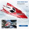 QAQQVQ Super Large Remote Control Boat High Speed Racing Rowing Low Voltage Alarm Cooling System RC Boat Summer Outdoor Water Toys Gifts for Children and Adults 30KM/H Per Hour view 2
