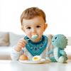 Maiwa 10 Pack Baby Triangle Bandana Bibs for Boys Girls for Drool Teething Eating with Snaps view 3