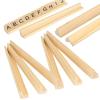 JMIATRY Wooden Scrabble Tile Holder Set of 10 Scrabble Racks 10.5 x 0.83 x 1 Inches Scrabbles Tile Holders for Crafts Replacement Rack Letter Racks Trays for Crafts and Game Stands view 1