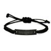 Fun Juggling Black Rope Bracelet, Juggling is not a Hobby. It's a Post, for Friends, Present from, Engraved Bracelet for Juggling view 1
