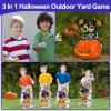 17 Pcs Halloween Party Games, 4 Potato Sack Race Bags, Inflatable Spider Ring Toss Game, 4 Eyeballs and Spoon Race Game for Kids Family Adults 4 Players Halloween Party Favor Decor Outdoor Indoor Yard view 2