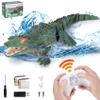 GearRoot Remote Control Crocodile High Simulation RC Crocodile Boat Toys for Swimming Pool Lakes Bathroom, Great Gift RC Boat Alligator Toys for 6+ Year Old Boys and Girls view 1