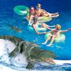 GearRoot Remote Control Crocodile High Simulation RC Crocodile Boat Toys for Swimming Pool Lakes Bathroom, Great Gift RC Boat Alligator Toys for 6+ Year Old Boys and Girls view 2