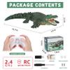 GearRoot Remote Control Crocodile High Simulation RC Crocodile Boat Toys for Swimming Pool Lakes Bathroom, Great Gift RC Boat Alligator Toys for 6+ Year Old Boys and Girls view 3