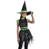 Glow-in-the-Dark Black & Green Midnight Mischief Witch Large Costume (12-14) - 1 Set - Perfect Party Dress Up view 1