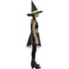 Glow-in-the-Dark Black & Green Midnight Mischief Witch Large Costume (12-14) - 1 Set - Perfect Party Dress Up view 4