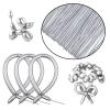 Silver Metallic 260 long Balloons 100 Pack Modeling Long Magic Balloons Shiny Latex DIY Animal Balloon for Birthday Wedding New Year Festival Party Decoration (Silver Twisting Balloons) view 2