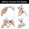 Silver Metallic 260 long Balloons 100 Pack Modeling Long Magic Balloons Shiny Latex DIY Animal Balloon for Birthday Wedding New Year Festival Party Decoration (Silver Twisting Balloons) view 4