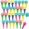 Juuxncgv 30PCS Ice Cream Shooters Toy,4 Inch Ice Cream Foam Ball Launcher,Mini Ice Cream Launcher Cone Sponge Balls for Kids,Children,Carnival Prize,Party Favors,Goody Bag Filler view 1