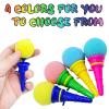 Juuxncgv 30PCS Ice Cream Shooters Toy,4 Inch Ice Cream Foam Ball Launcher,Mini Ice Cream Launcher Cone Sponge Balls for Kids,Children,Carnival Prize,Party Favors,Goody Bag Filler view 4