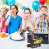 DDAI Remote Control Excavator Toys for Boys 8-12 Kids Best Gift Ideas for Age 3 4 5 6 7 8 9 10+ Year Old Boy Rechargeable RC Construction Excavators Digger Vehicles Engineering Toys with Metal Shovel view 3
