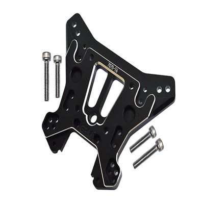 5Pc Set Upgrades Aluminum 7075-T6 Rear Shock Tower With 1/8 4Wd Sledge Monster Truck 95076-4 Rc Cars By GPM (black)
