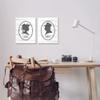 Stupell Industries Vintage Ladies Gents Restroom Rustic Sign Silhouettes, Design by Kim Allen view 2
