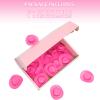 24 Pieces CiviLight Plastic Mini Western Cowboy Cowgirl Hat Plastic Cute Doll Hats Decoration Accessories Pink Cute Miniature Cowboy Hat for Party Decor Supplies view 4