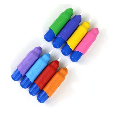 10PCS Magic Water Drawing Pen Toy Pen Kid Painting Water Writing Mat Pen Doodle Pens Replacement Tool Education Toy for Kids (ORANGE + YELLOW)