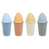 BLUE GINKGO Ice Cream Sand Toys - Silicone Beach Toy Ice Cream Set of 4 | Easy Clean, Travel-Friendly | Sand, Bath, Beach Toys for Toddlers and Children (Bahama Multi Pack) view 1