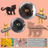 BRETOYIN Snow Leopard Figure Black Panther Figurine 5PCS Realistic Cheetah Toys Baby Leopard Figurine Collectible for Boys and Girls Cake Toppers Christmas Birthday Gift for Kids Toddlers view 2