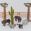 BRETOYIN Snow Leopard Figure Black Panther Figurine 5PCS Realistic Cheetah Toys Baby Leopard Figurine Collectible for Boys and Girls Cake Toppers Christmas Birthday Gift for Kids Toddlers view 4