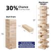 GOTHINK Giant Tumble Tower Game, Large Tumbling Tower Stacking to Over 4 FT 54pcs Wooden Jumbo Blocks for Outside Yard Games with Carry Case Timber Stacking Game Night Toy Gift for Kids Adults Family view 2