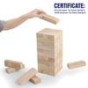 GOTHINK Giant Tumble Tower Game, Large Tumbling Tower Stacking to Over 4 FT 54pcs Wooden Jumbo Blocks for Outside Yard Games with Carry Case Timber Stacking Game Night Toy Gift for Kids Adults Family view 4