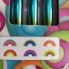 6 Colouring Pencils, 6 x Assorted Rainbow Colours, Rainbow Pencils, with Shar view 2