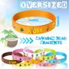 Capoda 32 Pcs Hawaiian Party Bracelets Silicone Hawaiian Tropical Wristbands Tropical Luau Bracelets Flamingo Wristbands Hawaii Luau Party Favors for Summer Beach Supplies over 14 Years view 2