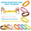 Capoda 32 Pcs Hawaiian Party Bracelets Silicone Hawaiian Tropical Wristbands Tropical Luau Bracelets Flamingo Wristbands Hawaii Luau Party Favors for Summer Beach Supplies over 14 Years view 3