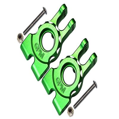 GPM Upgrades 7075-T6 Aluminum Rear Knuckle Arm for 1/8 4WD Sledge Monster Truck (95076-4) Rc Cars (Green)