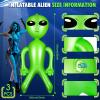 Zhanmai 3 Pieces 63 Inch Giant Inflatable Alien Blow up Jumbo Green Inflate Alien for Theme Birthday Party Favors Decorations Indoor Outdoor Photo Prep Halloween Easter Christmas Decorations view 3