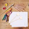 STOBOK DIY Fairy Wand Wooden Star Stick 8 Pieces Unfinished Craft Kit for Kids Hand Painting Creativity Dress-up Accessories 13.38In view 3