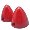 RC Airplane Propeller Spinner, 1 Set Round Tip Nylon Plastic RC Airplane Prop Propeller 1.5-4 Inch Spinner 2 Blade RC Spare Parts Red Color (Color : 64mm 2.5in) view 4