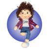 Amputee Doll - Personalized 14" Rag Doll for Boys - Arm, Leg, Hand, Foot Amputee Gifts - Doll with Amputation - Leg Amputee Gifts by Kikilishop view 2
