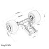 Aluminum Wheelie Bar Set Upgrades Part for Arrma Kraton 6S BLX,Typhon 6S BLX,Outcast 6S BLX,Talion 6S BLX,Notorious 6S BLX,Replacement# AR320366 (Blue view 3