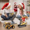 DDAI Remote Control Construction Dump Truck Toy - RC Dump Truck Toys- Construction Toys Vehicle- RC Truck Toys for 8 9 10 11 12 Year Old Boys and up- Toy Trucks view 2
