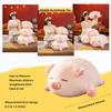CHDGIOHA Pig Stuffed Animal Plush Pillow - 15.7'' Kawaii Soft Pig Hugging Pillow, Adorable Cuddle Plush Toy, for Kids, Girlfriend, or Adults, Perfect for Christmas and Birthdays (Squint, 15.7in) view 2