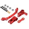 Aluminum Steering Assembly Bellcrank Set Upgrades Parts for 1/10 Arrma Granite 3S BLX,Senton 3S BLX/Big Rock/Typhon 3S BLX,Outcast/Kraton 4S (Red) view 2