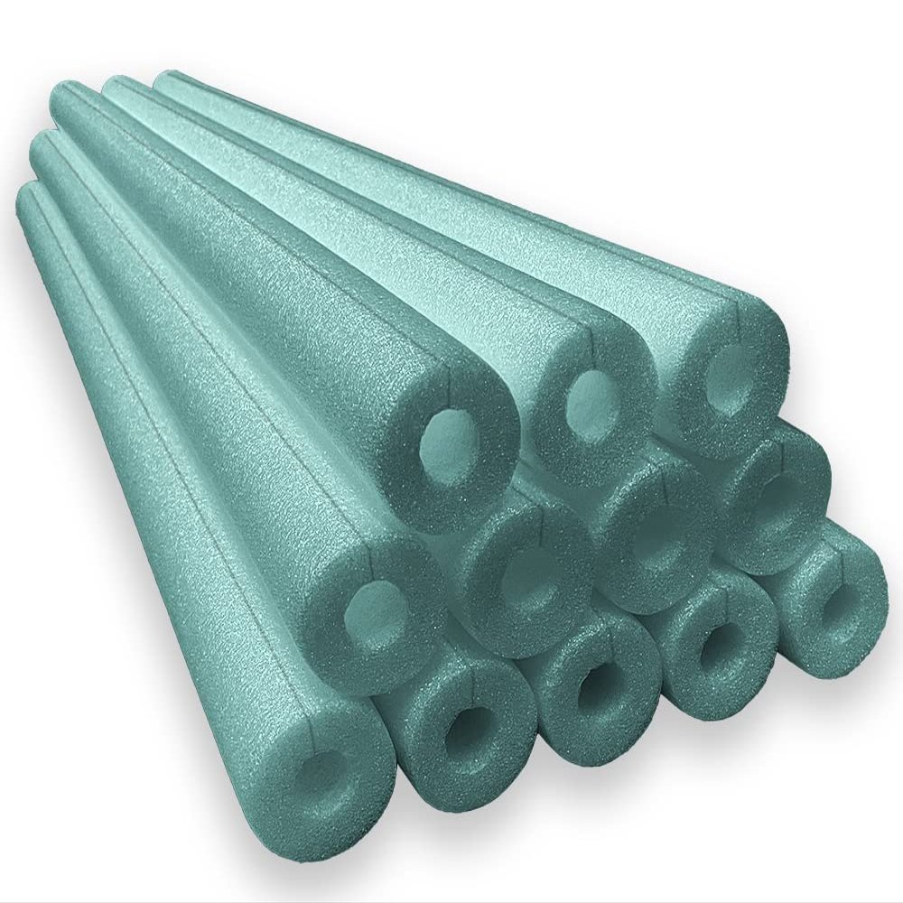 Oodles of Noodles Clamp-On Standard Size Foam Noodles - 12 Pack - Extra Dense, Buoyant Foam Tubes Used as Sharp Edge Protectors, Corner Guards, Padding, Pipe Insulation, DIY Protection Projects & More