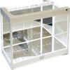 White Collectible Display Show Case Illumicase+ with LED Lights and Mirror Base and Back for 1/64 1/43 1/32 1/24 1/18 Scale Models by Illumibox view 1