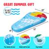 Giant Snow Cone Inflatable Pool Float, 72x40x10 Pool Float Ride On, Snow Cone Inflatable Float, Fun Beach Floaties, Party Toys, Summer Pool Raft Lounge for Adults & Kids 13+ view 3