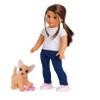 American Girl Barker Posey Tan Dog for 18-inch Dolls plus Pet Accessories view 4