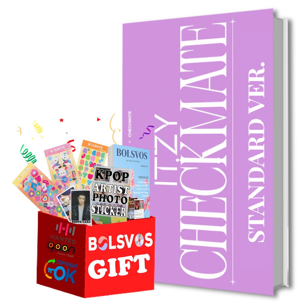 BolsVos ITZY - CHECKMATE Standard Edition [RYUJIN ver.] (5th Mini Album) Album+Pre Order Limited Benefits K-POP eBook (21p), Sticker for Toploader, Photocards