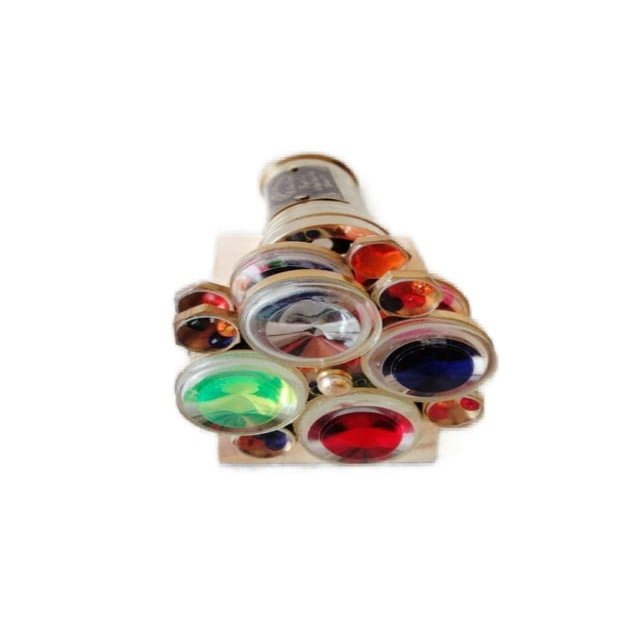 MUSKAN NAUTICAL STORE Unique Classic Kaleidoscope Double Wheel Kaleidoscope Shinny Brass Kaleidoscope Gifts Anniversary,Christmas
