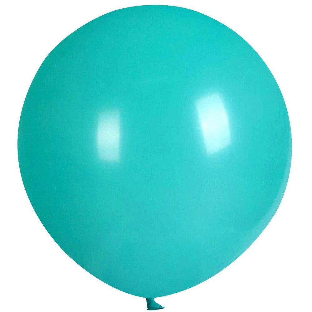 18 Inch 10 Pack Teal Balloons KIRIKOU Big Large Round Helium Thick Latex Balloons for Birthday Wedding Baby Shower Graduation Party Decoration