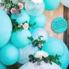 18 Inch 10 Pack Teal Balloons KIRIKOU Big Large Round Helium Thick Latex Balloons for Birthday Wedding Baby Shower Graduation Party Decoration view 4