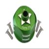 Aluminum 7075-T6 Front Or Rear Diff Case For Traxxas 1/8 4WD Sledge Monster Truck 95076-4 - 5Pc Set Green view 1