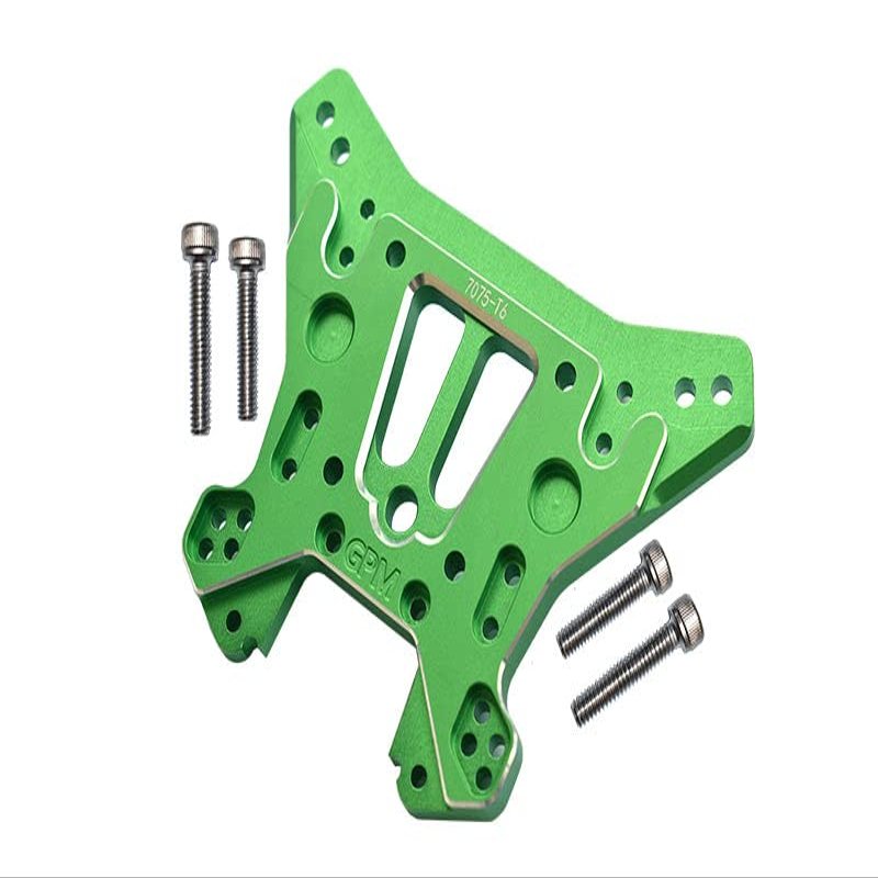 Aluminum 7075-T6 Rear Damper Plate For Traxxas 1/8 4WD Sledge Monster Truck 95076-4 - 5Pc Set Green